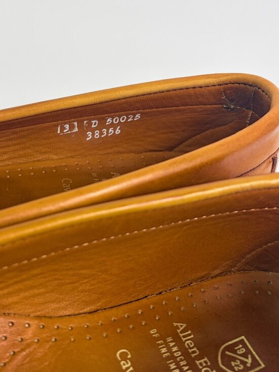 Allen Edmonds Cavanaugh Loafers Mens 13 D Walnut Leather Penny Slip On Shoes